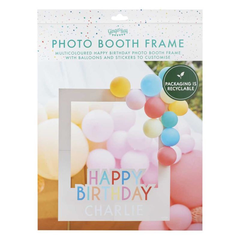 PHOTO BOOTH RAMME – Happy Birthday med ballonger – Ginger Ray