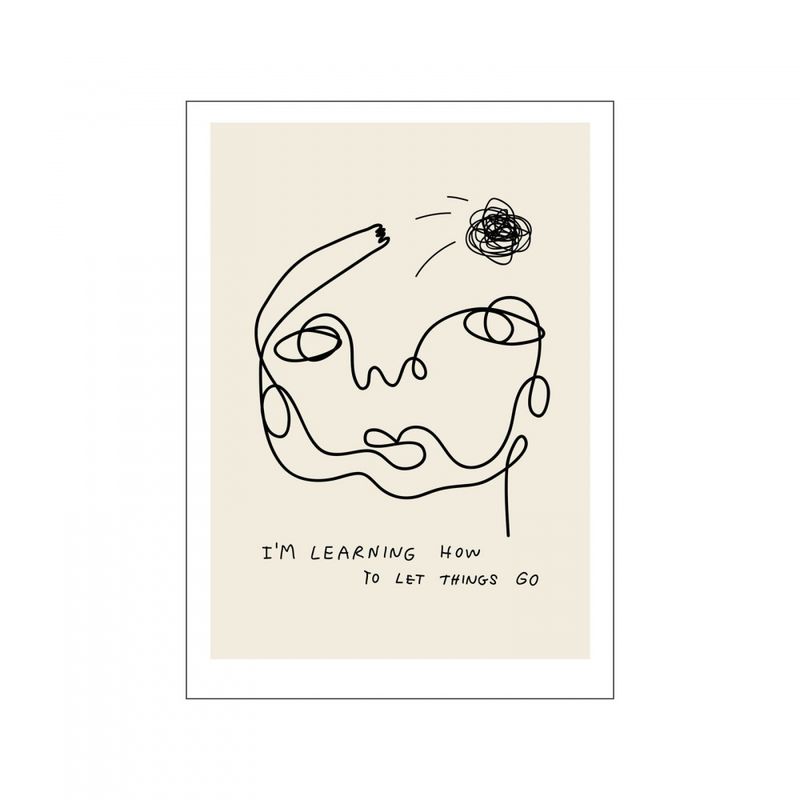PLAKAT - Letting Things Go - A3 - Gustav Lautrup