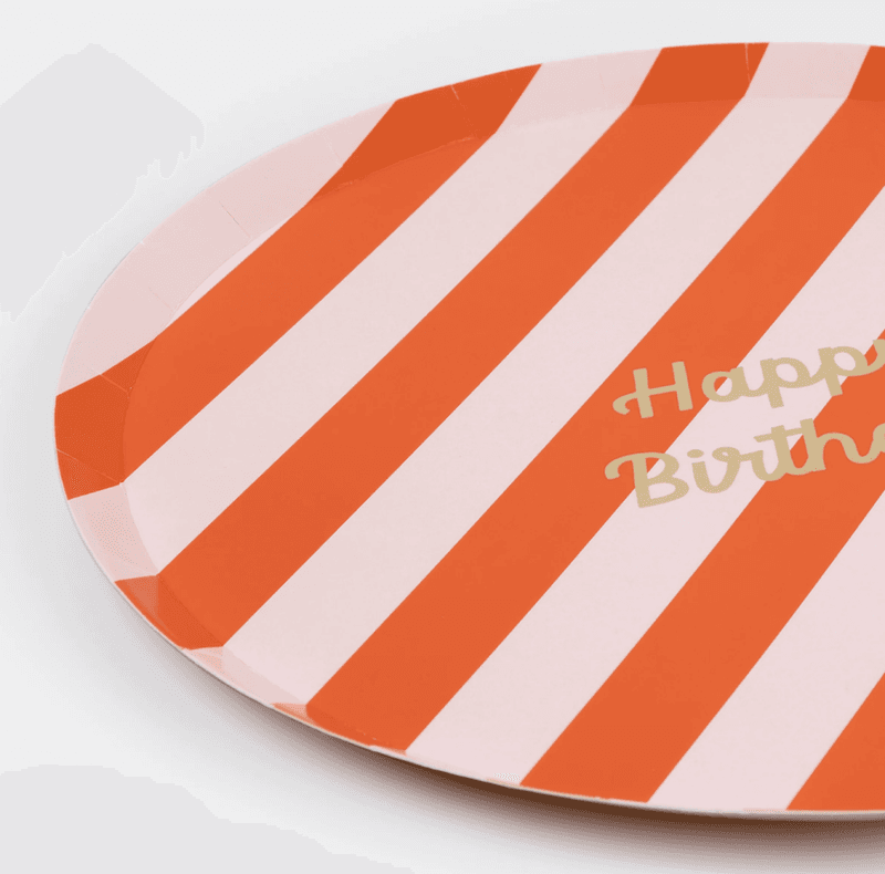 PAPPTALLERKNER – Happy Birthday striper – 8 pk – Meri Meri