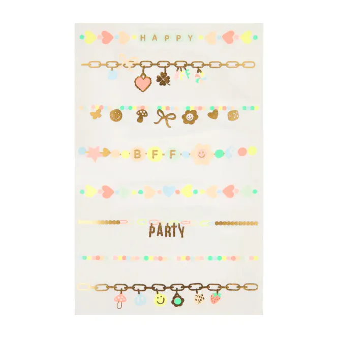 Hovedbilde TATOVERINGER – Armbånd med charms – 2 ark ...