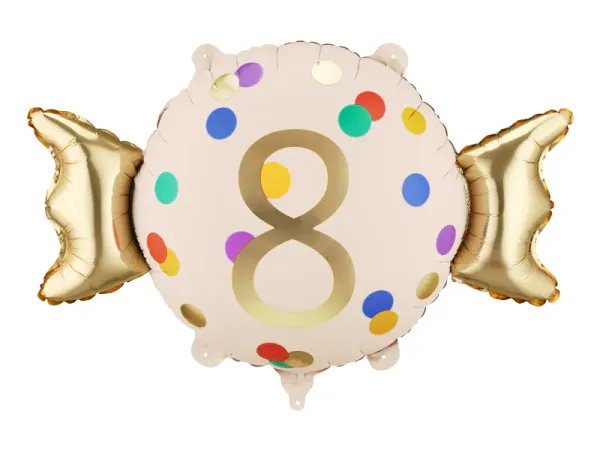 Hovedbilde FOLIEBALLONG – Candy Dots – Tall 8 – ...