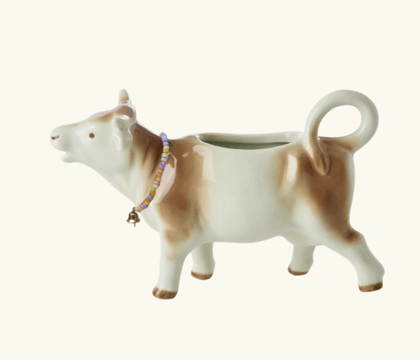 Hovedbilde MELKEKANNE I KERAMIKK – Ku brun – Rice