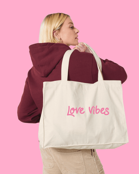 Hovedbilde SHOPPINGBAG – Love vibes – Festligetrykk