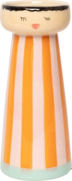 Hovedbilde VASE – Miss med striper – oransje og lyserosa ...