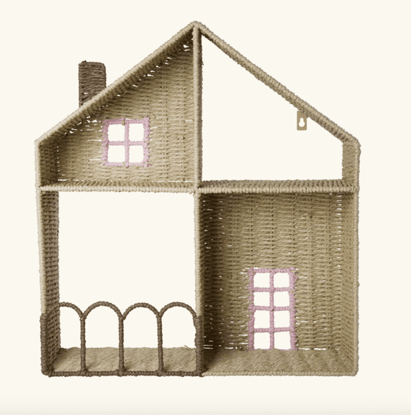 Hovedbilde HYLLE – Husform med rosa detaljer – Rice