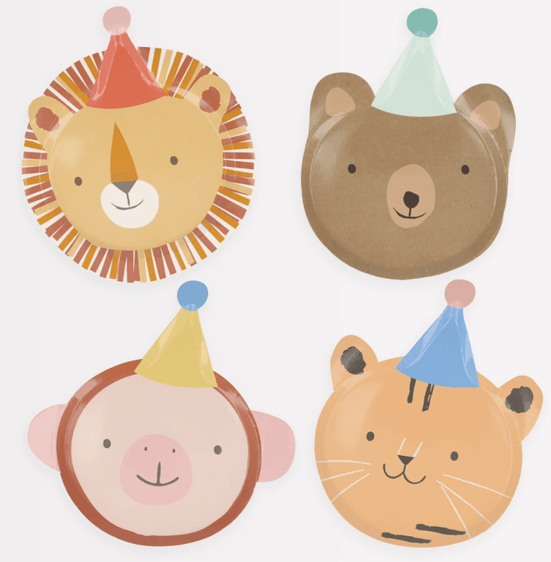 PAPPASJETTER – Søte dyr – Dyreparade – 8-pk – Meri Meri