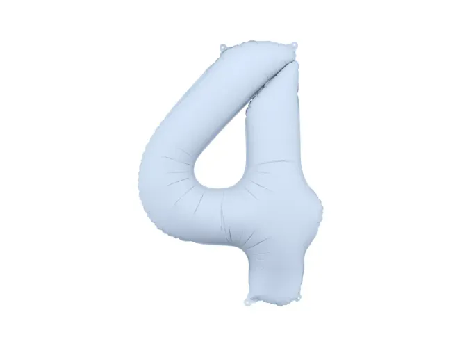 Hovedbilde FOLIEBALLONG – Tall 4– Lyseblå – 86 cm ...