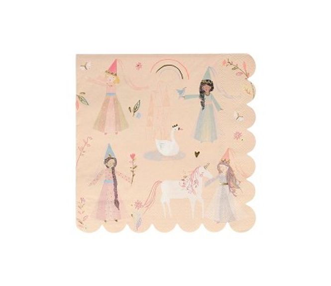 Hovedbilde SERVIETTER – Prinsessefest – 16-pk – Meri ...