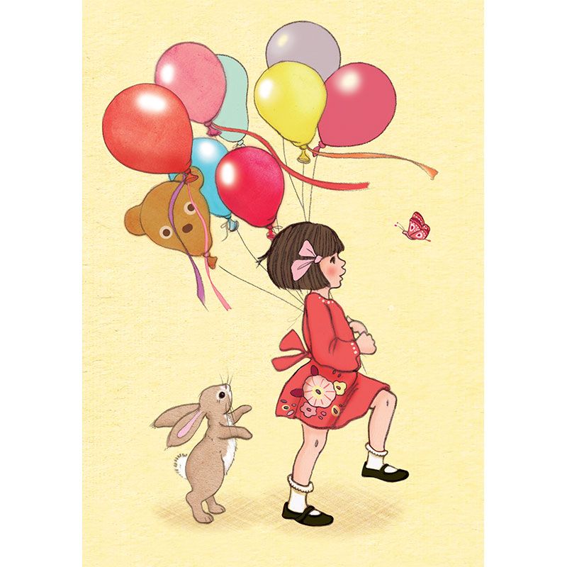KORT - Birthday Balloons - Belle & Bo