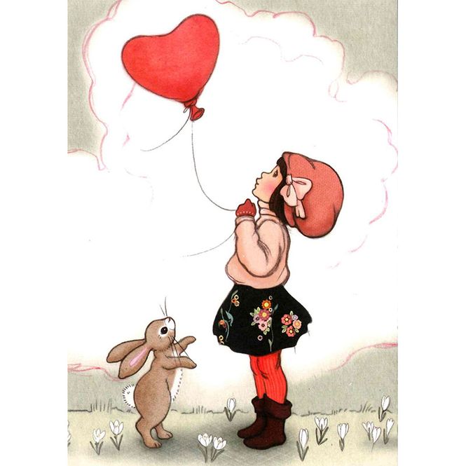 Hovedbilde KORT - Heart Shaped Balloon - Belle & Bo