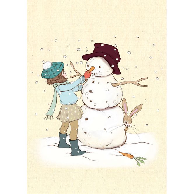 Hovedbilde KORT - Snowman - Belle & Bo