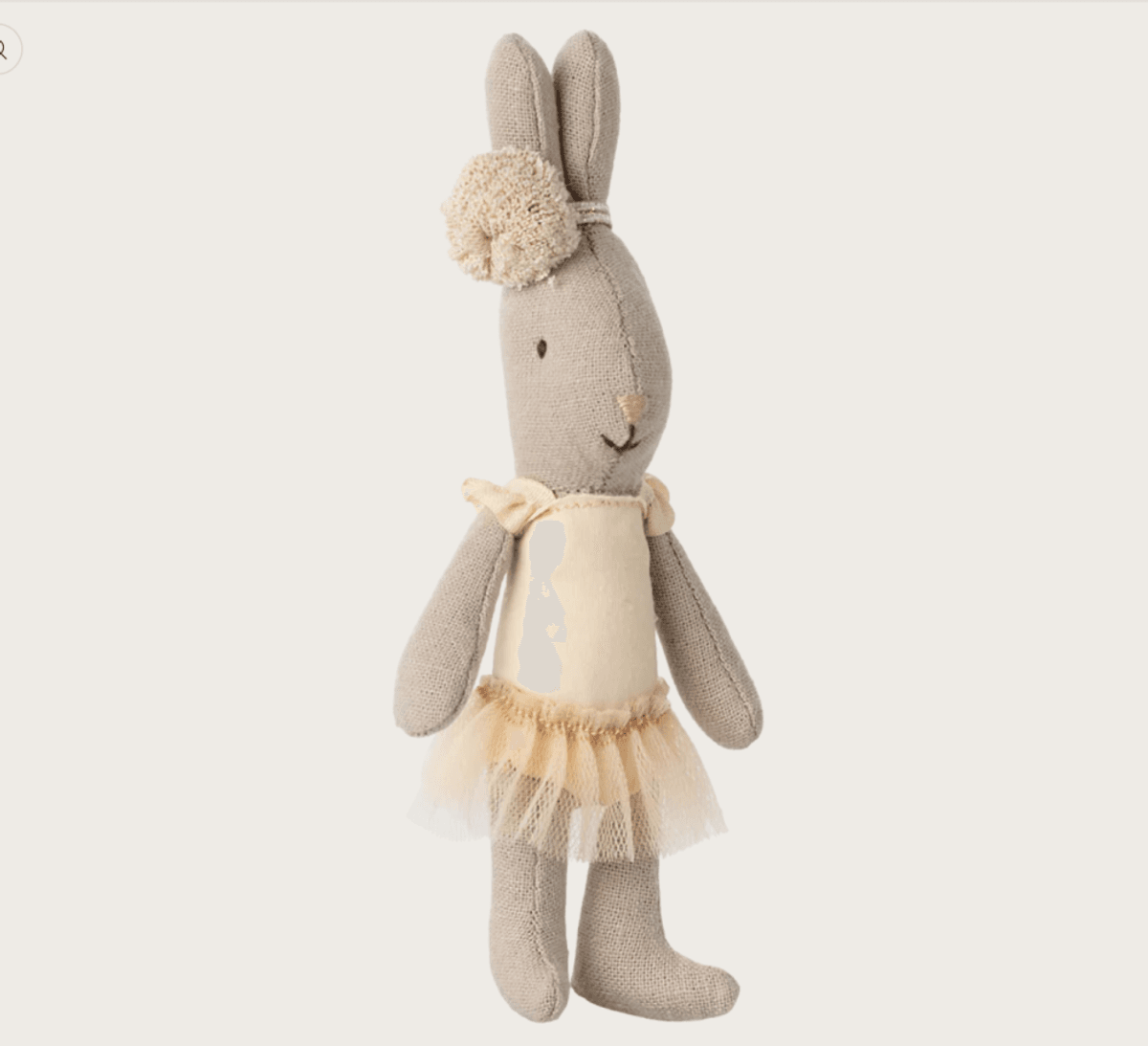 KANIN – Micro – Kremfarget balettdrakt og tyllskjørt – Maileg