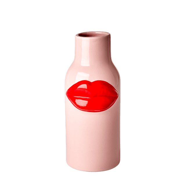 Hovedbilde VASE – Rosa Røde Leppe – Rice