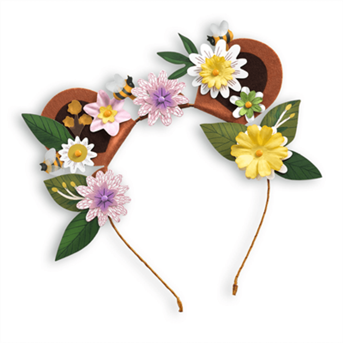 HOBBYSETT DIY – Hårbøyler med blomster og ører – 3 stk – Djeco