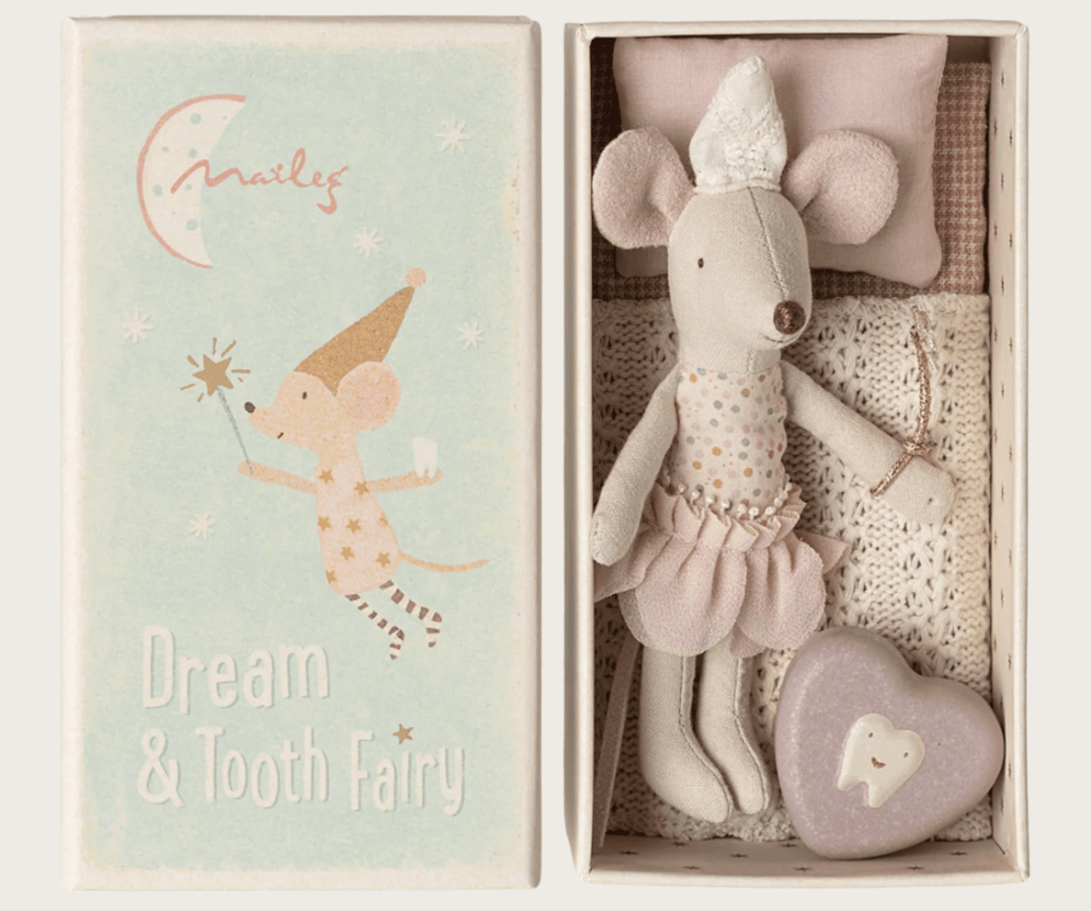 TANNFE-MUS – Lillesøster i fyrstikkeske – Maileg