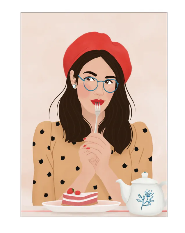 PLAKAT – French Cafe – 30 x 40 cm – Petra Holikova