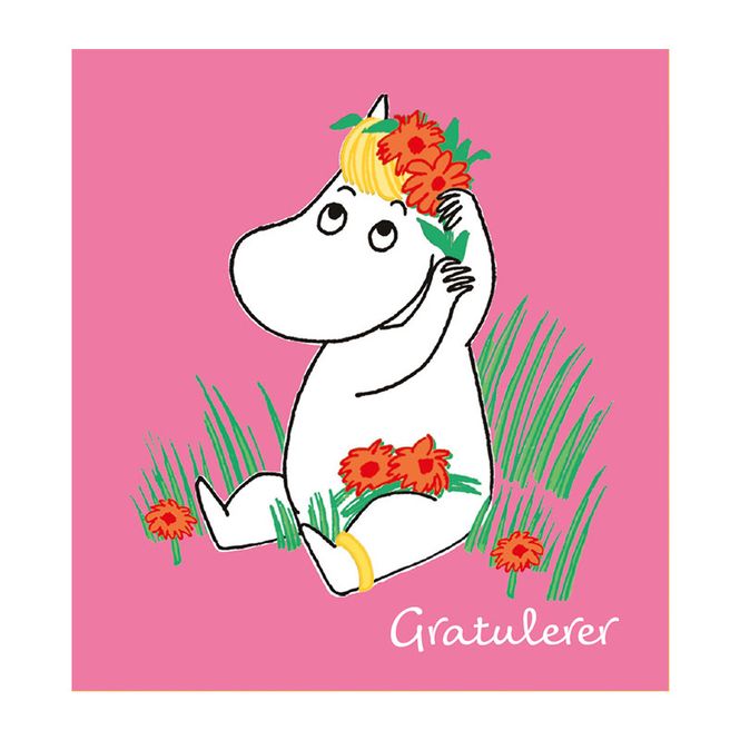 Hovedbilde MUMMIKORT - Gratulerer - Rosa