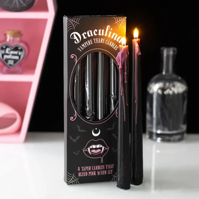 Hovedbilde STEARINLYS – Rennende rosa 4 pk. – Something ...