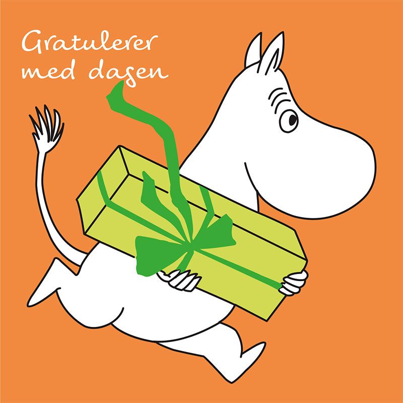 MUMMIKORT - Oransje - Gratulerer med Dagen