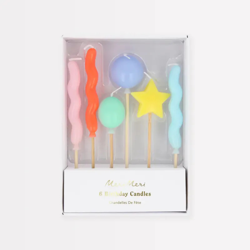 KAKELYS – Ballonger – 6 stk – Meri Meri