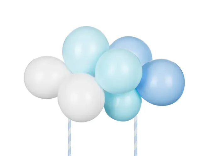 Hovedbilde KAKETOPP – Ballonger blå – PartyDeco