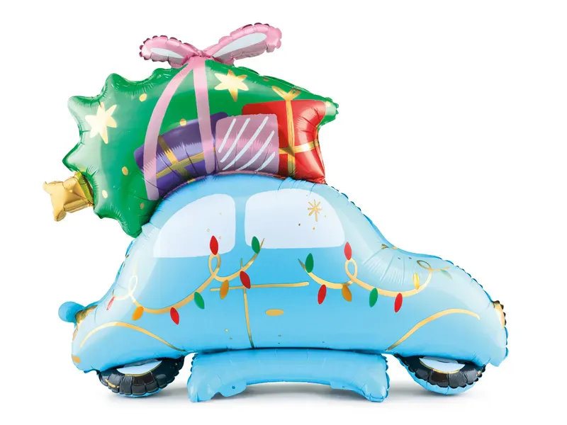 BALLONG – Julebil med gaver – PartyDeco