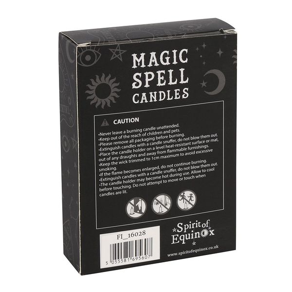 Hovedbilde STEARINLYS – Hvite Spell Candles Happiness – 12 ...