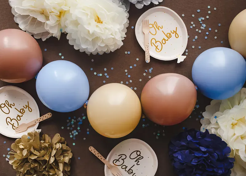 PAPPTALLERKENER – Oh Baby ballong – 6 pk – PartyDeco