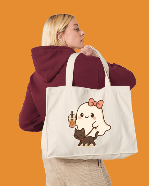 Hovedbilde SHOPPINGBAG – Ghost & Cat Walk – Festligtrykk