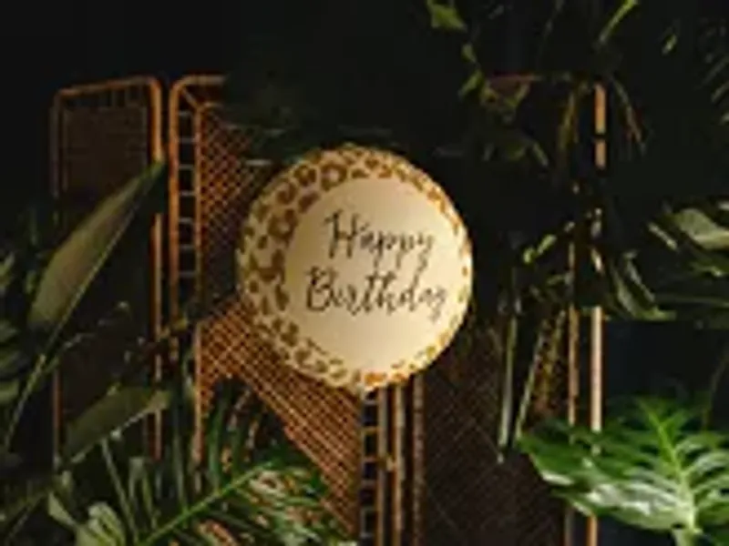 FOLIEBALLONG – Happy Birthday leopard – PartyDeco