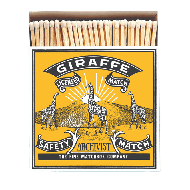 Hovedbilde FYRSTIKKESKE – Giraffe – Archivist