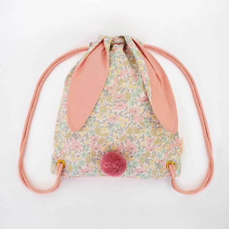 TØYBAG MED SNOR – Blomsterkanin – Meri Meri