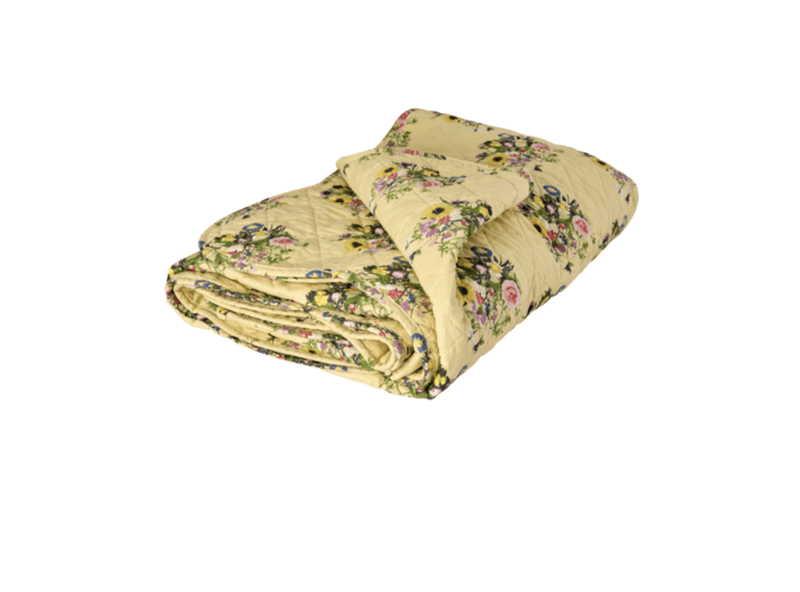 QUILT TEPPE - Retro Blomster - Rice