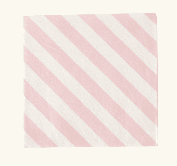 Hovedbilde BAMBUS KJØKKENKLUTER – Rosa striper – 6 pk ...