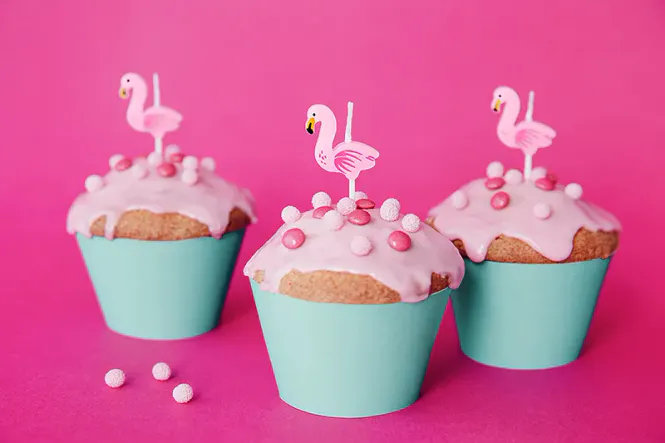 Hovedbilde KAKELYS – Flamingo – 5 stk – PartyDeco