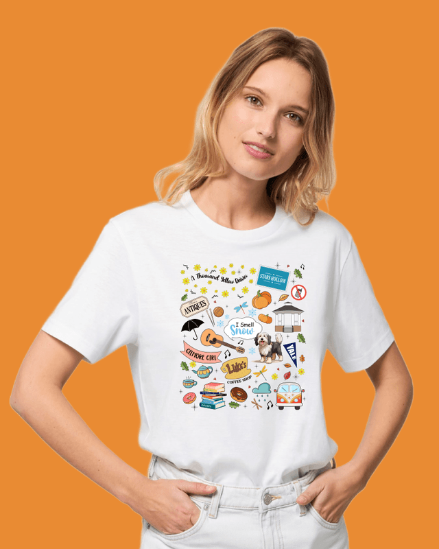 T-SKJORTE – Stars Hollow Collage – Festligetrykk