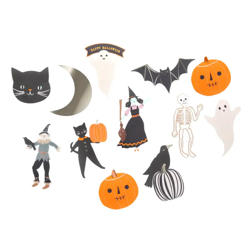 KLISTREMERKER – Halloween 25 stk. – Meri Meri