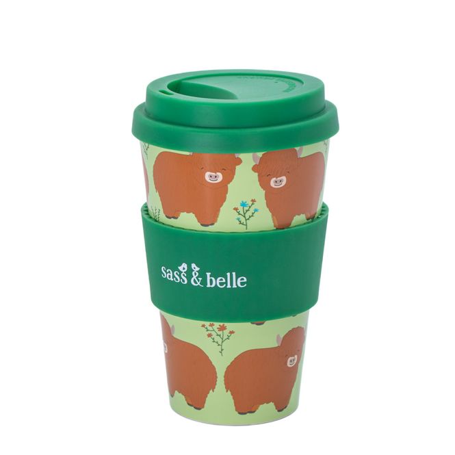 Hovedbilde TO-GO KOPP - Highland Cow - Sass & Belle