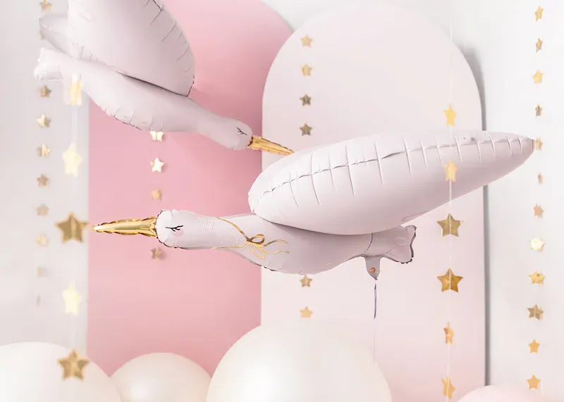 FOLIEBALLONG – Lys Rosa Stork – PartyDeco