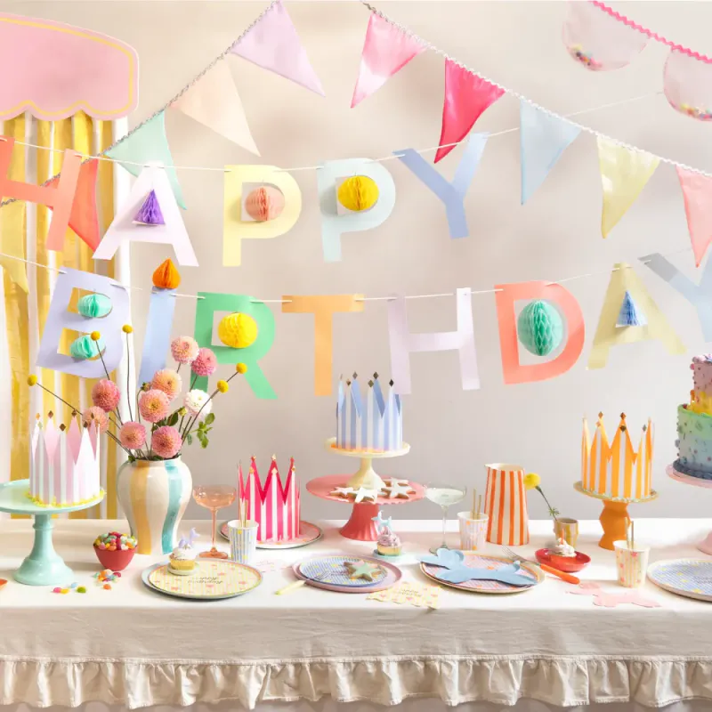 GIRLANDER – Happy Birthday Honeycomb  – Meri Meri