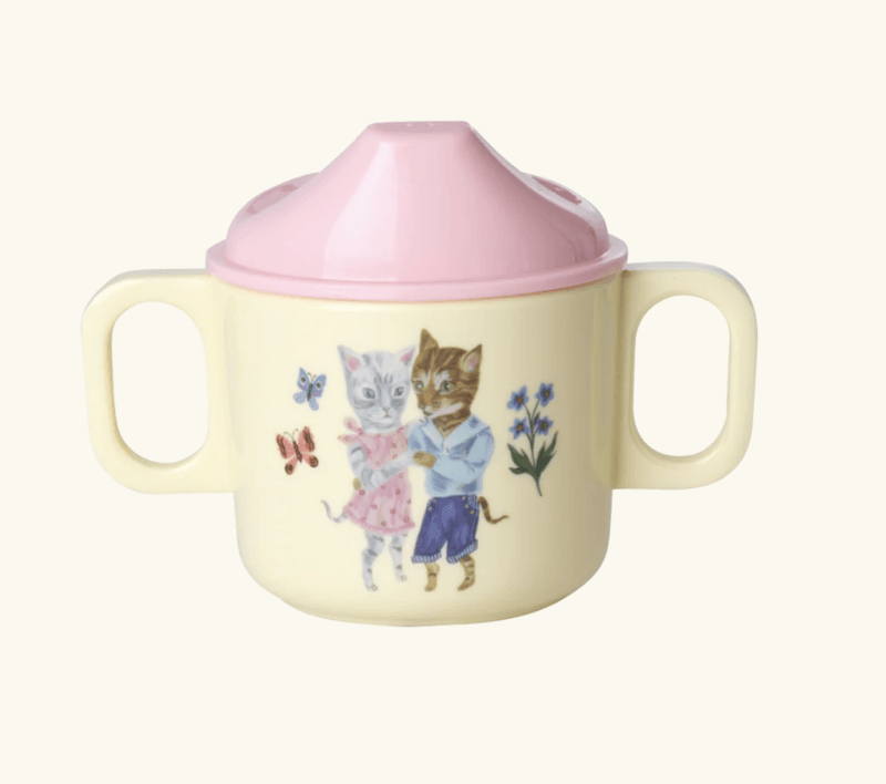 BABYKOPP – Dansende katter med rosa lokk – Nathalie Lété x Rice