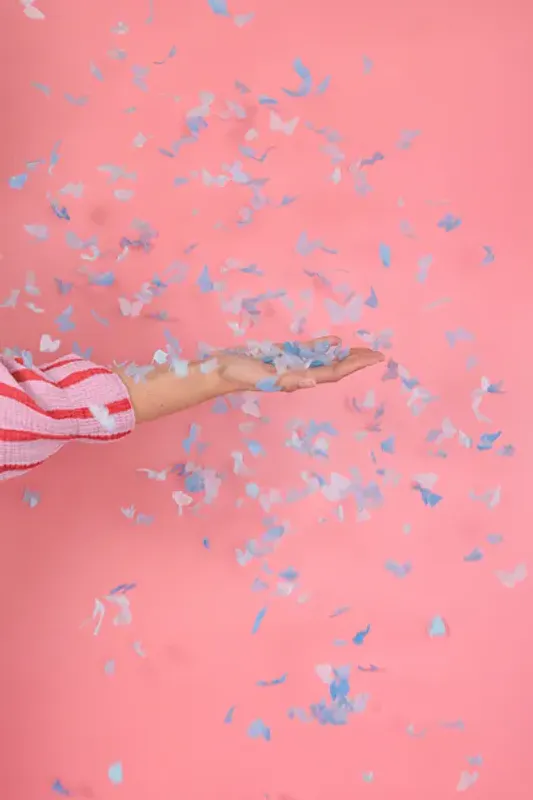 KONFETTIKANON – Blå sommerfugler – PartyDeco