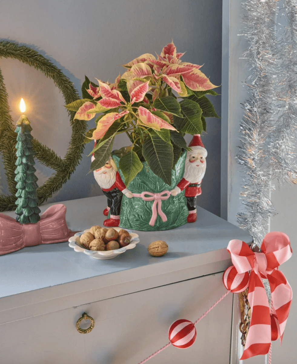 BLOMSTERPOTTE – Julenisser  – Rice