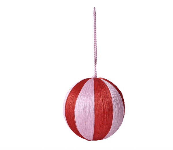 Hovedbilde JULEKULE – Rosa og rød striper – Rice