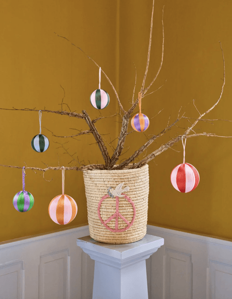 Hovedbilde JULETREPYNT – Striper – 3 pk – Rice