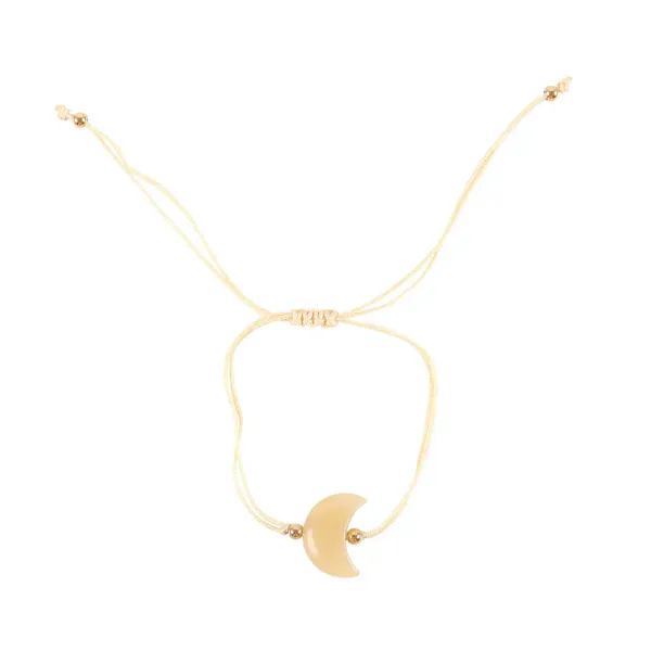 Hovedbilde ARMBÅND – Be Brave – Gul Jade Måne – ...