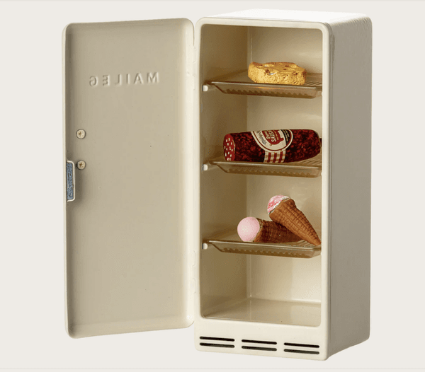 Hovedbilde KJØLESKAP TIL MUS – Offwhite med mat – Maileg