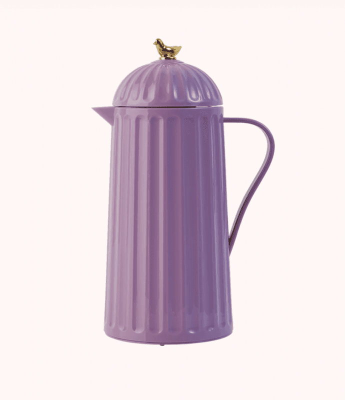 TERMOKANNE – Lavendel med gullfugl – Rice