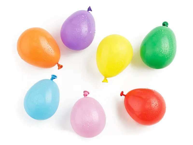VANNBALLONGER – Regnbuefarger – 100 pk – PartyDeco