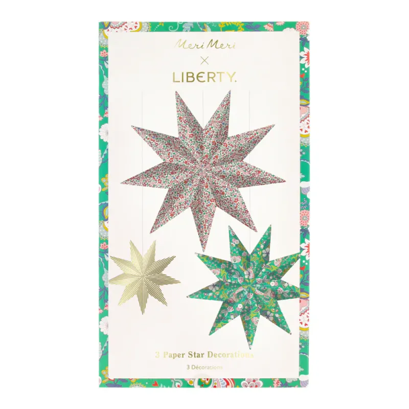 JULESTJERNER – Liberty Blomsterprint – 3 pk – Meri Meri